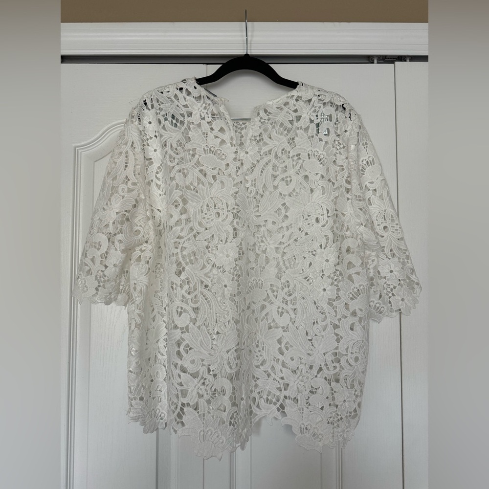 Zara white blouse, size XL